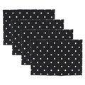 Fastfood Reversible Polka Dot Placemat - Black & White FA2567385